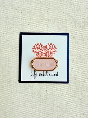 *#Superfun Engraved Charm* KEEP COLLECTIVE Retired Silver